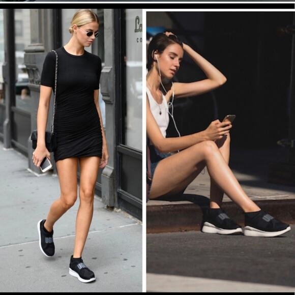 UGG Neutra Neoprene Leather Stretch Pull On Comfort Platform Sneaker Size 9.5 - Picture 7 of 7